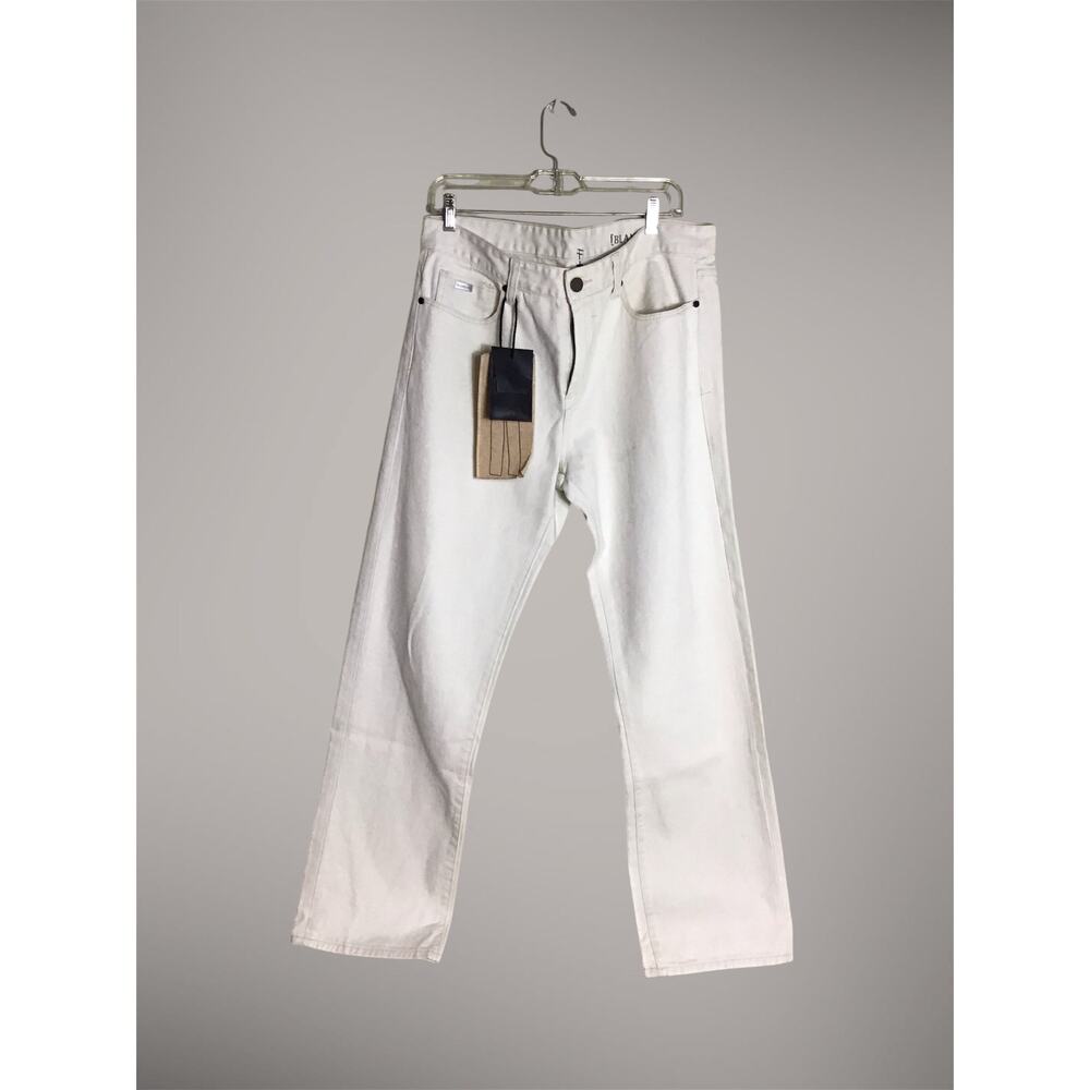 Blank NYC Mens Relaxed Straight fit Jeans Sz. 33 NWT Cream  Trendy Classic Jeans